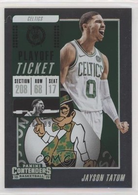 2018-19 Panini Contenders Playoff Ticket 118/199 Jayson Tatum #52 00d2