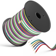 100ft 14 Gauge Trailer Wiring Harness 4-way Bonded Color Coded Boat Lights