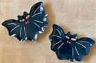 Target Hyde & Eek! SET of 2 Melamine Bat Plates 9.5" x 6" each - Halloween Decor