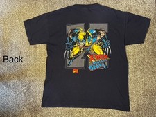 VINTAGE '93-'94 GRAPHIC MARVEL WOLVERINE X-MEN MUTANT GEAR, L, SINGLE STITCH TEE