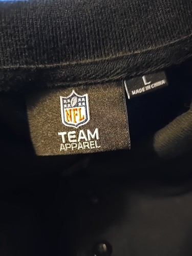 Pittsburgh Steelers Poloshirt NFL Team Herren L Football schwarz bestickt Patch - Bild 4 von 11