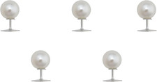 5 Pcs Pearl Pins for Women Clothing Pearl Brooch Buttons No Sew Cover up Safety