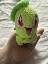 RARE HTF Vintage Pokémon Center Chikorita Plush Pokédoll 2007 4”
