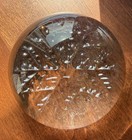 Cristal France  Crystal Snowflake 24% Lead Paperweight 3 1/2" Glass Vintage — photo 3
