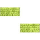 Set of 2 Self Adhesive Brick Wall Tile Living Room Decor Wallpaper Fake