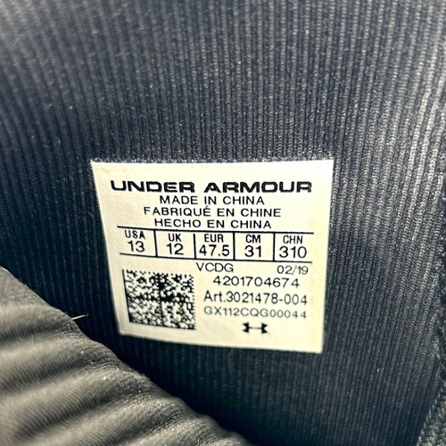 Under Armour Highlight Black Football Cleats Men's Size 13 3021478-004 - Picture 9 of 10