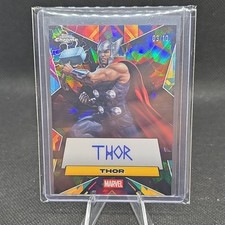 2025 Topps Chrome Marvel Sapphire Thor Black Facsimile Autograph /10