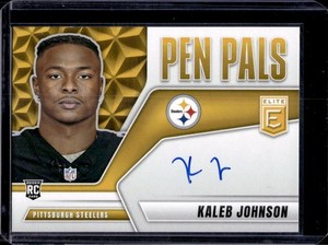 Kaleb Johnson 2025 Donruss Elite #PP-KAL Pen Pals Rookie Auto
