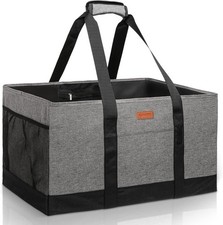 MHOMER Reusable Grocery Bags Extra Waterproof Large Utility Tote Bag Grey 