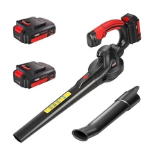 MZK Cordless Leaf Blower,20V Battery Powered Electric Blower for Lawn Care, E...