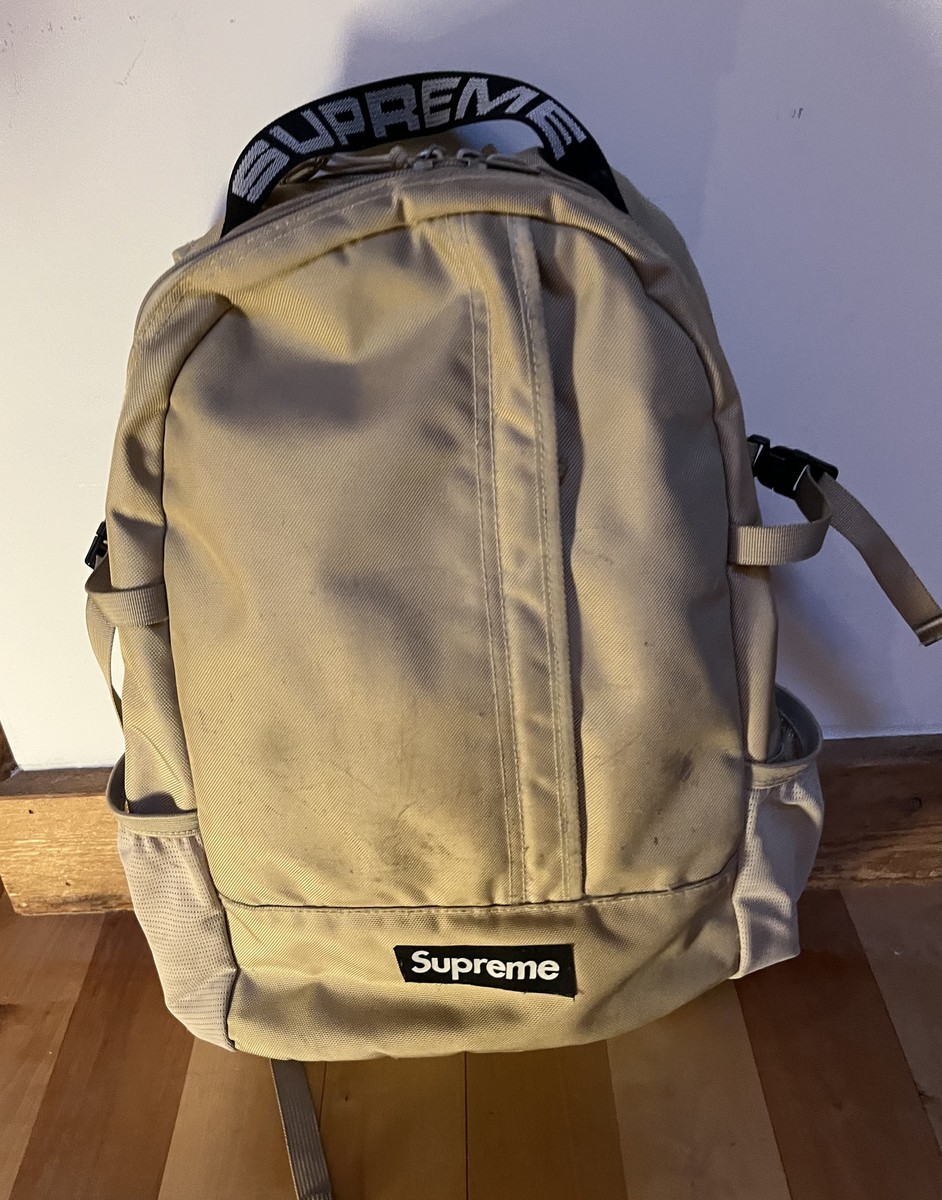 Supreme (SS18) Backpack - Tan | eBay