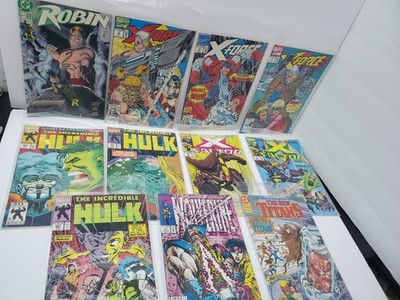 DC/MARVEL COMICS VARIOUS ISSUES: Incredible Hulk, X-Force, X Factor. Early 90's