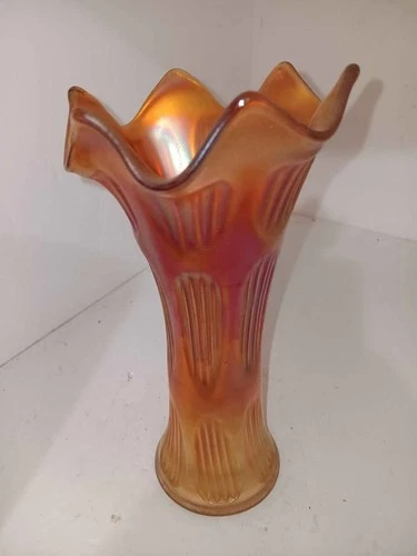 Fenton Carnival Glass Swung Vase