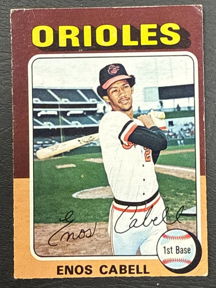 1975 O-Pee-Chee OPC Baseball - #247 Enos Cabell - Baltimore Orioles