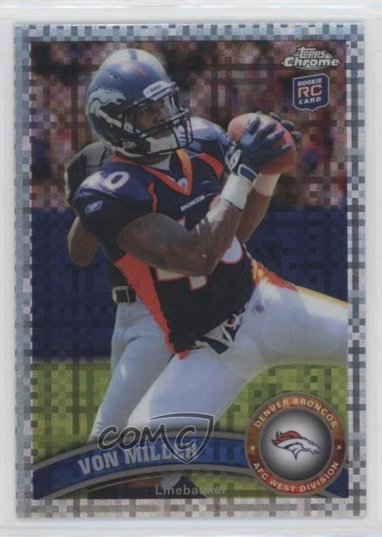 2011 Topps Chrome X-Fractor Von Miller #212 k5j