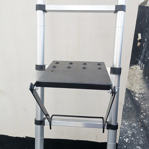 Folding Ladder Work Platform With Iron Construction Supports 330 Pounds - Picture 10 of 12