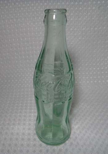 Vintage 1953 Green Glass Coca Cola Bottle Hobbleskirt Chattanooga Tennessee Tn