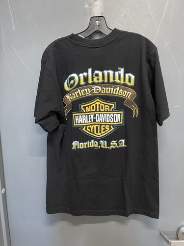 Vintage Harley Davidson Hogtoberfest Orlando Florida Kurzarm Hemd Gr. L - Bild 6 von 6
