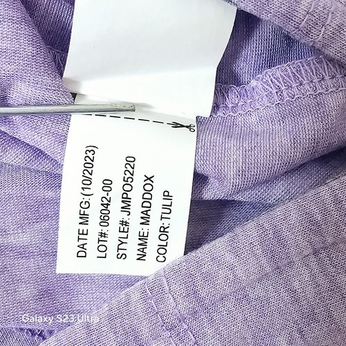 Johnnie-O Top Shelf Polo Purple Huron Heathered Performance Stretch Men's Size L - Picture 10 of 10