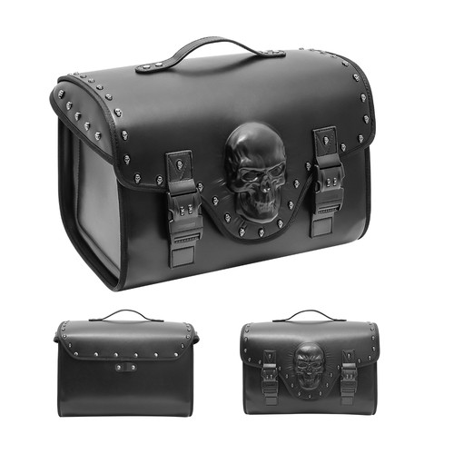 32L Seat Storage PU Leather Large Luggage Tail Bag for Motorcycle Universal - Picture 10 of 10