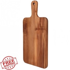 Acacia Wood Cutting Board 16x8 Inch, Large Chopping Board Butcher Block Tray