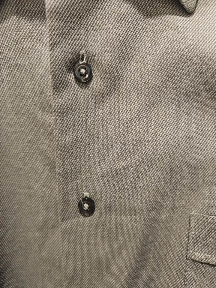 Camisa de vestir VANHEUSEN fácil cuidado para hombre manga larga TALLA 16,5x37 COLOR GRIS LL17 Foto 4 de 4