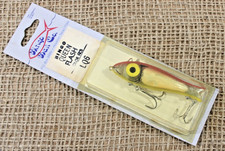 Doug English Bingo Queen Flash Fishing Lure Bait Silver Red Yellow LQ6 Vintage