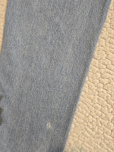 Pantalones de mezclilla para hombre Carhartt 36x30 relajados regulares azules mezcla de algodón desgastados  - Imagen 6 de 10