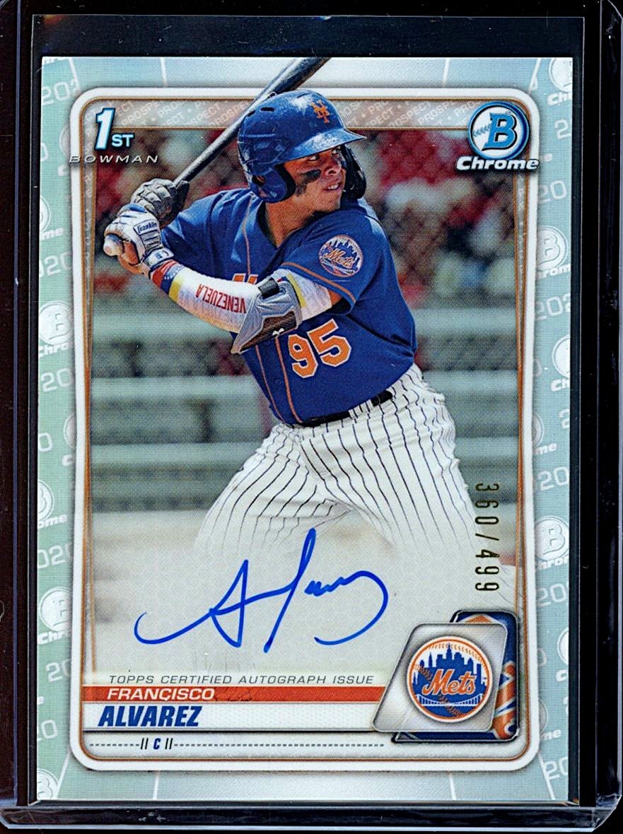 2020 Bowman Chrome Francisco Alvarez Refractor Auto #360/499