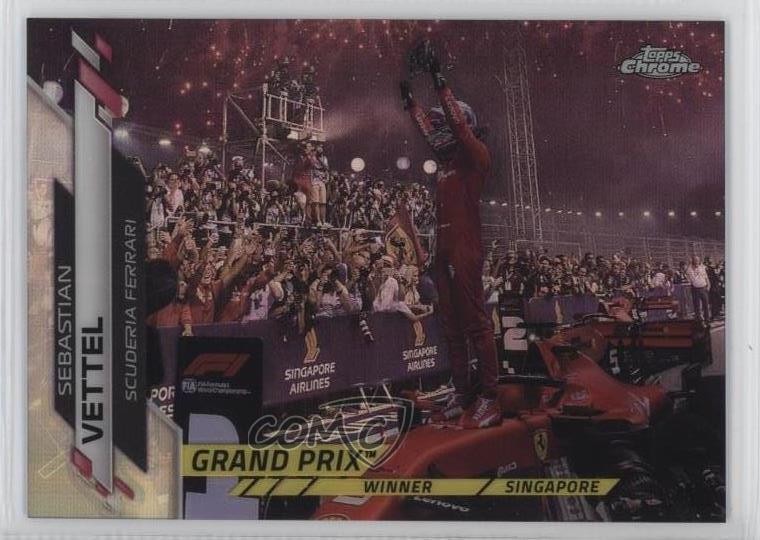 2020 Topps Chrome Formula 1 Refractor Sebastian Vettel #147 Rookie RC 2r7