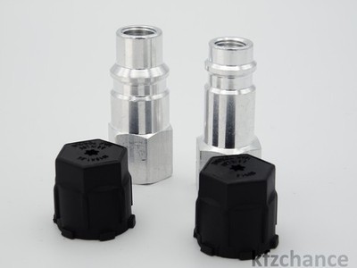 Set Adapter Retrofit Anschluss Umrüstsatz für Klimaanlagen HD ND R1234yf