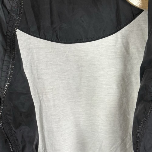 Giacca a vento Nike uomo XL nero/rosso/bianco vintage grande swoosh sul retro foderata - Foto 6 di 11