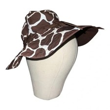 Gymboree Giraffe Brown Safari Fashion Bucket Hat Cotton Girls 8  Up EUC