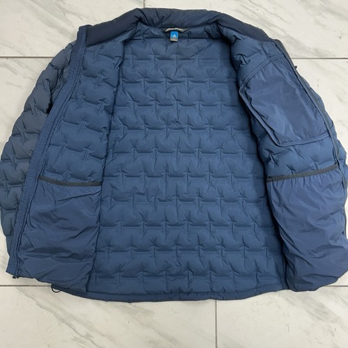 Eddie Bauer Microtherm Freefuse Stretch Down Jacket Blue Mens Large 800 Fill - Picture 6 of 9