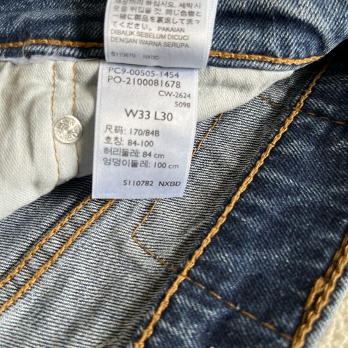 NWT Men’s 505 Levi 33x30 Regular Fit Medium Wash Blue Jeans With Comfort Stretch - Picture 8 of 14