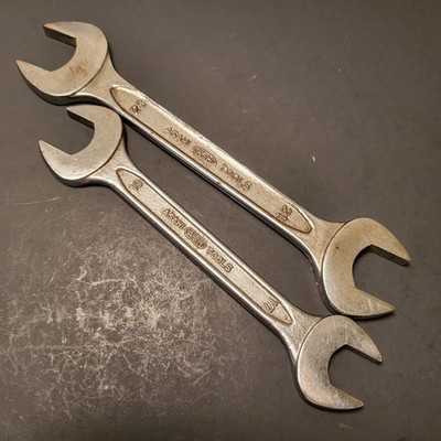 Ash Asahi Tools 2 piece open end wrench 23-21mm & 19-17mm