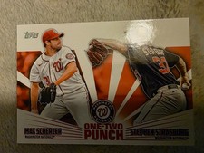 2023 Topps One Two Punch Insert #12P-16 Max Scherzer Stephen Strasburg Nationals