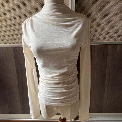 Lightweight Half High Collar Top for Women Suitable for Multiple Seasons - Picture 5 of 32