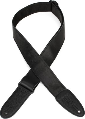 Levy's M7GP Garment Leather Guitar Strap - Black
