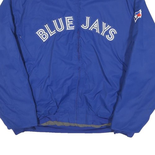 Chaqueta MAJESTIC Para Hombres Azul Azul Azulejos Mezcla Poliéster L Cremallera L L L Lisa MLB Béisbol - Imagen 5 de 6