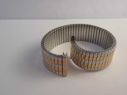 17/22mm HADLEY ROMA Stainless Steel Watch Band Two Tone Straight End - Picture 13 of 18