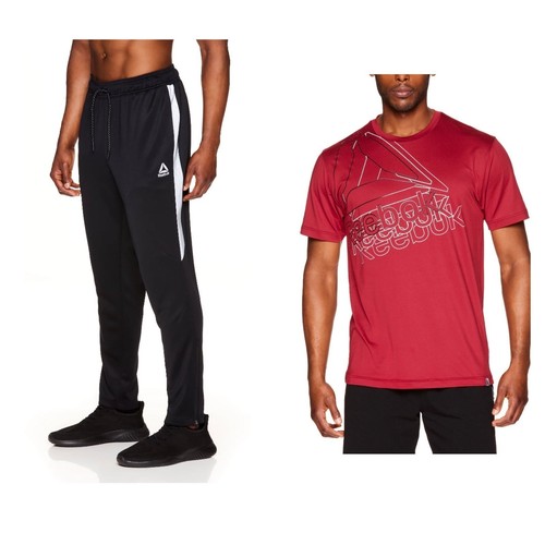 Men’s Reebok Active Pants & Reebok T-Shirt Size Medium NEW COMPLETE ...