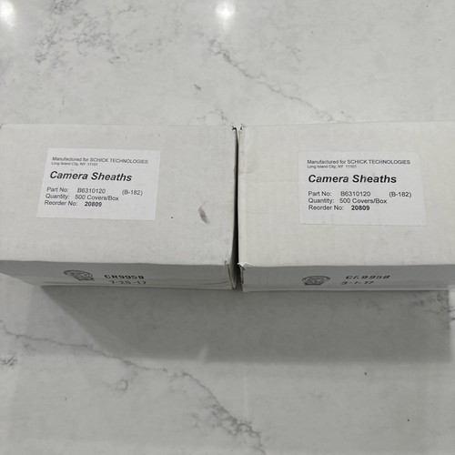 SCHICK Dental Intraoral Camera Cover Sheaths. 20808. Lot 2 Boxes! 1000 Total - Picture 1 of 7