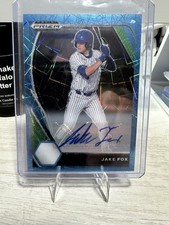2021 Panini Prizm Draft Picks Jake Fox Autograph #PDP95 – Blue Velocity Prizm –