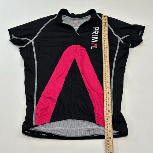 Primal Women's Race Cut Short Sleeve Full Zip Actve Wear, Size M - Picture 4 of 5