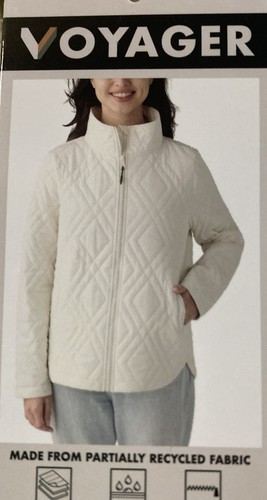 NEU Voyager Damen Stepp Übergangsjacke Creme S (217)