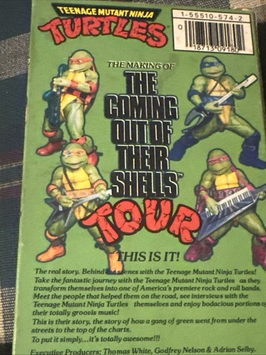 Teenage Mutant Ninja Turtles The Making of Coming Out of Their Shells Tour VHS - Picture 3 of 5