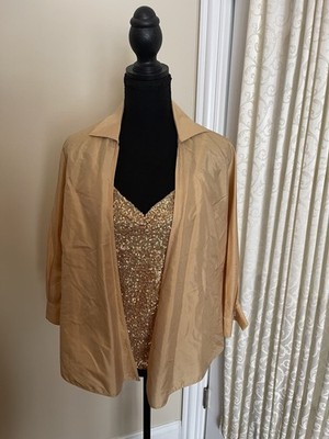 Valentino S Oliver Blouse And Tank Set Gold Size 12