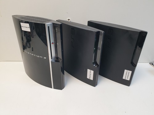 3x Sony Playstation 3 PS3 Original Slim Spielekonsole Defekt Ersatzteile Reparaturen