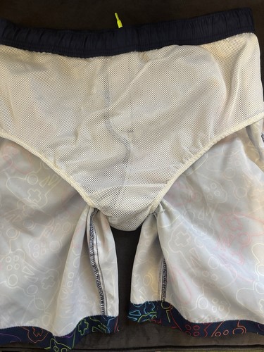 Lands End Gamer Graphic Swim Trunks Boys Sz 18-20 Husky Elastic Waist Never Worn - Picture 15 of 16